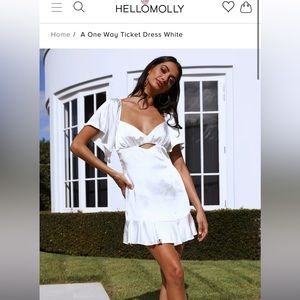 Hello Molly White One away Ticket Dress